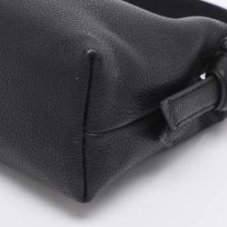 Pre Owned Kate Spade Black Leather Mini Knot Top Handle Crossbody Bag