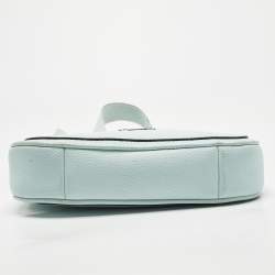 Pre Owned Kate Spade Light Blue Leather Roulette Messenger Bag