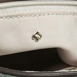 Pre Owned Kate Spade Light Blue Leather Roulette Messenger Bag