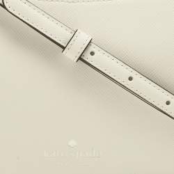 Pre Owned Kate Spade Off White Leather Sadie Crossbody Bag