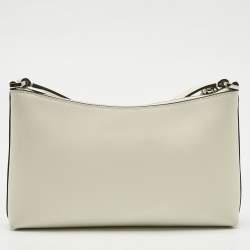 Pre Owned Kate Spade Off White Leather Sadie Crossbody Bag