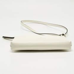 Pre Owned Kate Spade Off White Leather Sadie Crossbody Bag