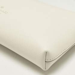 Pre Owned Kate Spade Off White Leather Sadie Crossbody Bag