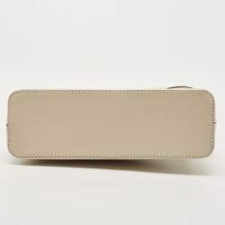 Pre Owned Kate Spade White/Beige Leather Bay Street Hanna Crossbody Bag
