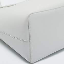 Pre Owned Kate Spade Light Grey Leather Flash Glitter Tote