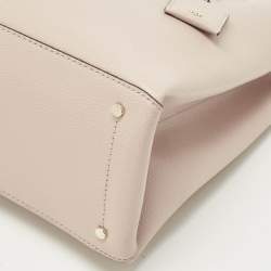 Pre Owned Kate Spade Light Pink Leather Medium Eva Tote