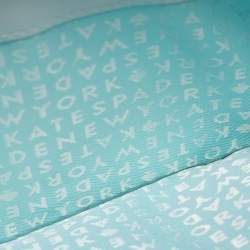 Pre Owned Kate Spade Turquoise Blue Leather Newburry Lane Talla Wallet