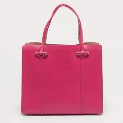 Pre Owned Kate Spade Fuchsia Leather Small Arbour Hill Elodie Tote