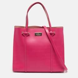 Pre Owned Kate Spade Fuchsia Leather Small Arbour Hill Elodie Tote