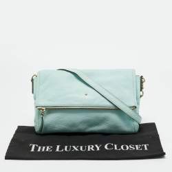 Pre Owned Kate Spade Light Green Leather Cobble Hill Clarke Crossbody Bag
