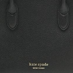 Pre Owned Kate Spade Black Leather Knott Satchel