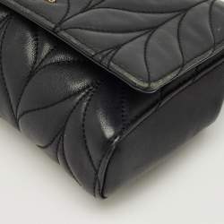 Pre Owned Kate Spade Black Quilted Leather Emelyn Shoulder Bag