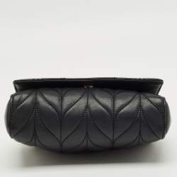 Pre Owned Kate Spade Black Quilted Leather Emelyn Shoulder Bag