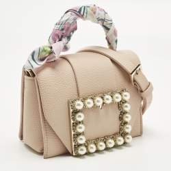 Pre Owned Kate Spade Beige Leather Knollwood Drive Buckle Hope Top Handle Bag