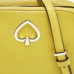 Pre Owned Kate Spade Green Leather Kourtney Camera Crossbody Bag