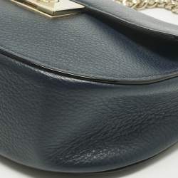 Pre Owned Kate Spade Navy Blue Leather Greenwood Place Rita Crossbody Bag