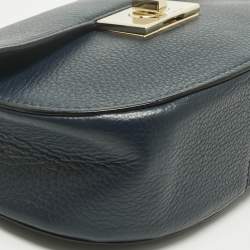 Pre Owned Kate Spade Navy Blue Leather Greenwood Place Rita Crossbody Bag