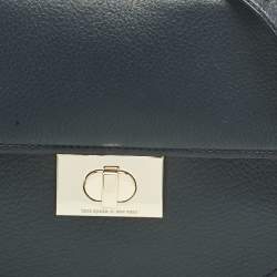 Pre Owned Kate Spade Navy Blue Leather Greenwood Place Rita Crossbody Bag