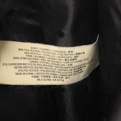 Pre Owned Kate Spade Black Leather and Tweed Reese Park Marci Shoulder Bag