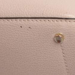 Pre Owned Kate Spade Beige Leather Small Eva Embroidered Tote