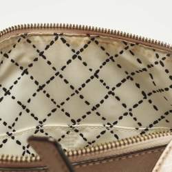 Pre Owned حقيبة ساتشل جلد خوخي معدني نيو بيري لين كيت سبيد