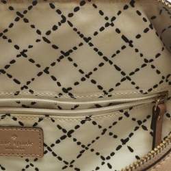 Pre Owned حقيبة ساتشل جلد خوخي معدني نيو بيري لين كيت سبيد