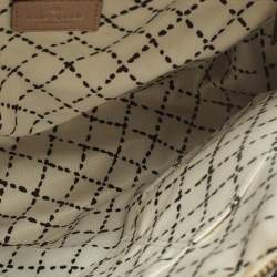 Pre Owned حقيبة ساتشل جلد خوخي معدني نيو بيري لين كيت سبيد