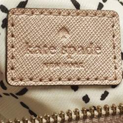 Pre Owned حقيبة ساتشل جلد خوخي معدني نيو بيري لين كيت سبيد