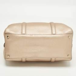 Pre Owned حقيبة ساتشل جلد خوخي معدني نيو بيري لين كيت سبيد