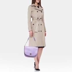 Pre Owned Kate Spade New Bond Street Sawyer Lilac Leather Hobo