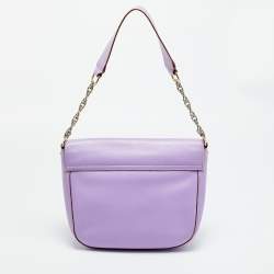 Pre Owned Kate Spade New Bond Street Sawyer Lilac Leather Hobo