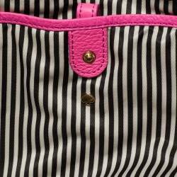 مملوكة مسبقًا حقيبة يد توتس كيت سبيد ليروي ستريت لينسلي جلد وردي فاقع 