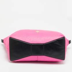 مملوكة مسبقًا حقيبة يد توتس كيت سبيد ليروي ستريت لينسلي جلد وردي فاقع 