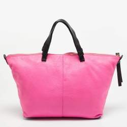 مملوكة مسبقًا حقيبة يد توتس كيت سبيد ليروي ستريت لينسلي جلد وردي فاقع 