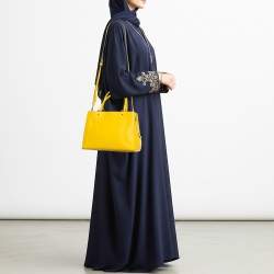 مملوكة مسبقًا Kate Spade Leila Triple Compartment Yellow Leather Tote