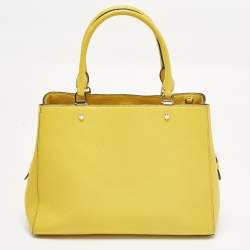 مملوكة مسبقًا Kate Spade Leila Triple Compartment Yellow Leather Tote