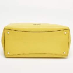 مملوكة مسبقًا Kate Spade Leila Triple Compartment Yellow Leather Tote