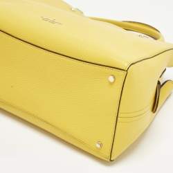 مملوكة مسبقًا Kate Spade Leila Triple Compartment Yellow Leather Tote
