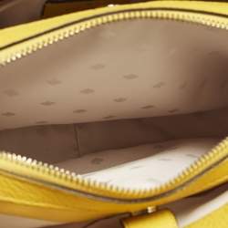 مملوكة مسبقًا Kate Spade Leila Triple Compartment Yellow Leather Tote