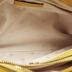 مملوكة مسبقًا Kate Spade Leila Triple Compartment Yellow Leather Tote