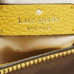 مملوكة مسبقًا Kate Spade Leila Triple Compartment Yellow Leather Tote