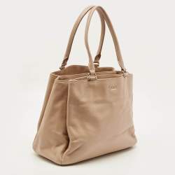 Pre Owned Kate Spade Lombard Street Neve Peach Leather Tote