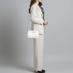 مملوكة مسبقًا Kate Spade Bay Street Hanna White/Beige Leather Crossbody Bag
