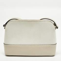 مملوكة مسبقًا Kate Spade Bay Street Hanna White/Beige Leather Crossbody Bag