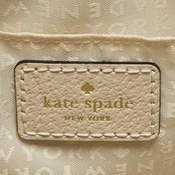 مملوكة مسبقًا Kate Spade Bay Street Hanna White/Beige Leather Crossbody Bag