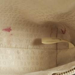 مملوكة مسبقًا Kate Spade Bay Street Hanna White/Beige Leather Crossbody Bag