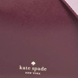 Pre Owned Kate Spade Burgundy Leather Crossbody Bag