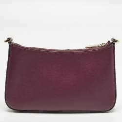 Pre Owned Kate Spade Burgundy Leather Crossbody Bag
