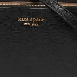مملوكة مسبقًا Kate Spade Morgan Black Saffiano Leather East West Shoulder Bag