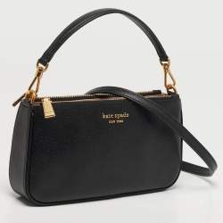 مملوكة مسبقًا Kate Spade Morgan Black Saffiano Leather East West Shoulder Bag